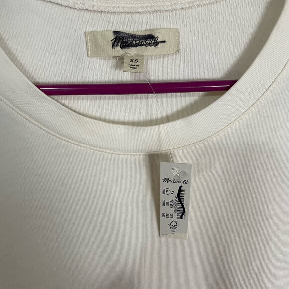 Madewell Sutro Muscle Casual Luxe Side Cinch Jersey Top US Women's XS New - Picture 4 of 5